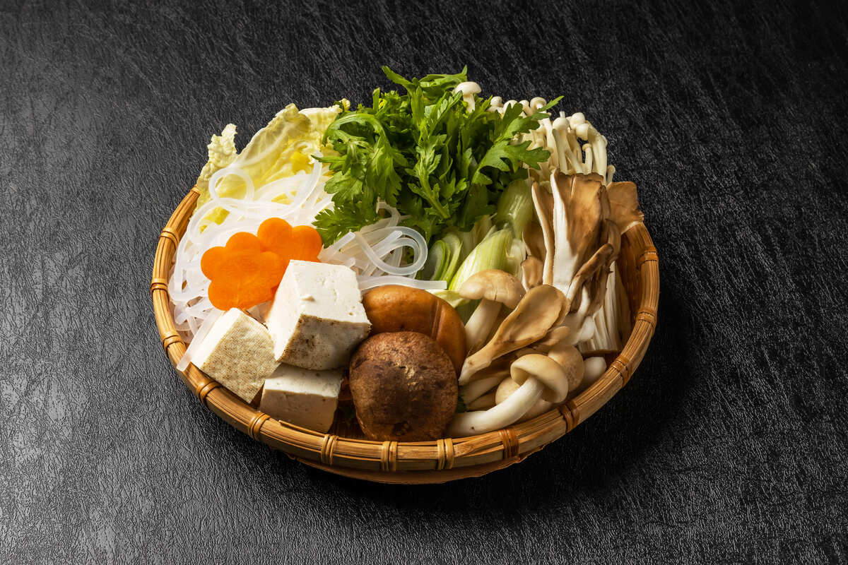 Vegetables for sukiyaki